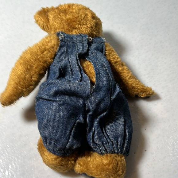 Vintage Boyds Mini Bear with Denim Overalls Jointed Classic - Picture 5 of 5